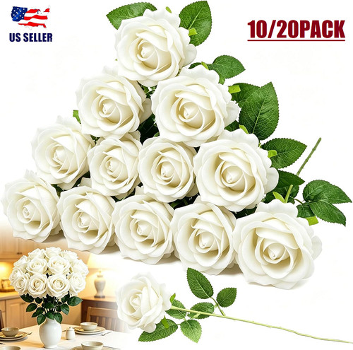 20pcs silk roses artificial - silk,